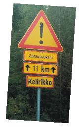 Schlaglochstrecke (Sandstrasse) nach Heinävesi